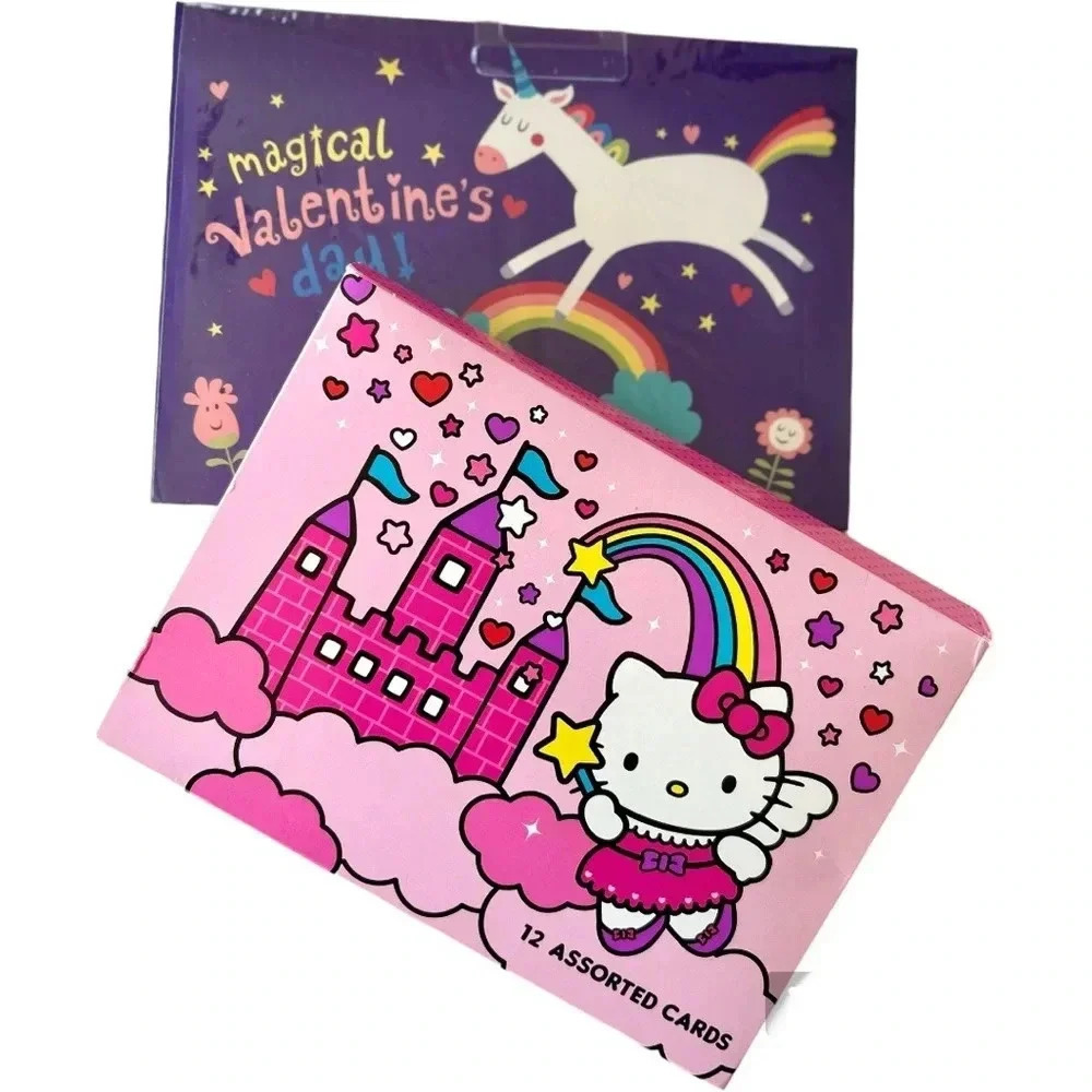Papyrus Magical Valentine's Day Cards 24ct Hello Kitty & Unicorn Sets